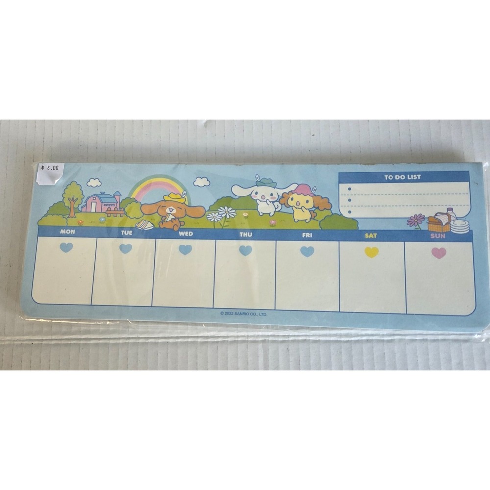 NEW Sanrio Cinnamoroll Stationery Office Weekly Daily To Do List Planner Pad